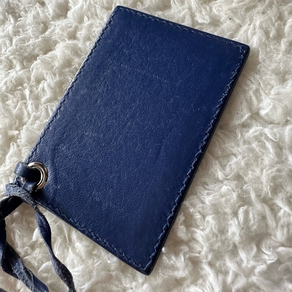 Balenciaga Mini Papier A4 Zip Around Tote Navy with Mirror - Picture 16 of 16